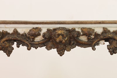Lot 173 - A carved and painted wood and composition pier table