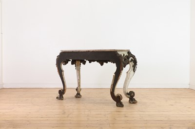Lot 173 - A carved and painted wood and composition pier table