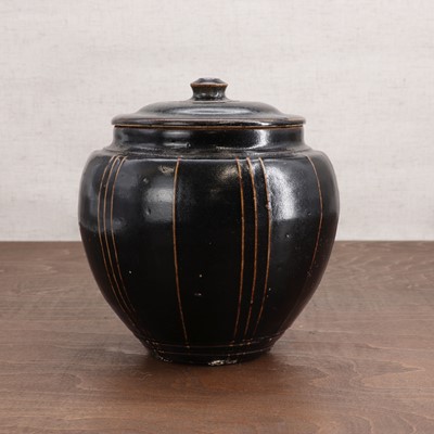Lot 27 - A Chinese stoneware jar and cover