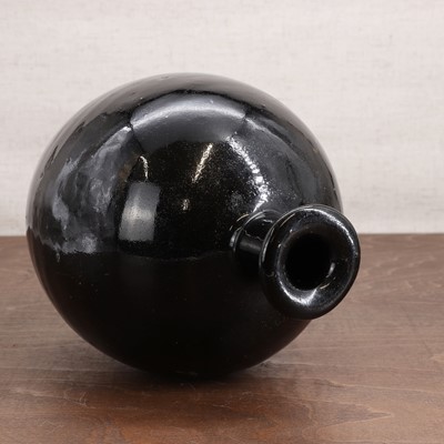 Lot 25 - A Chinese black-glazed vase
