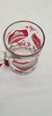 Lot 218 - A collection of Bohemian cased and flashed glass drinking vessels