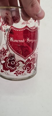 Lot 218 - A collection of Bohemian cased and flashed glass drinking vessels