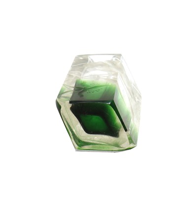 Lot 259 - A Moser intaglio cut glass vase