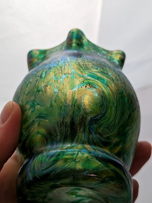 Lot 224 - A group of Bohemian iridescent glass vases