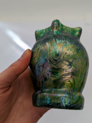 Lot 224 - A group of Bohemian iridescent glass vases