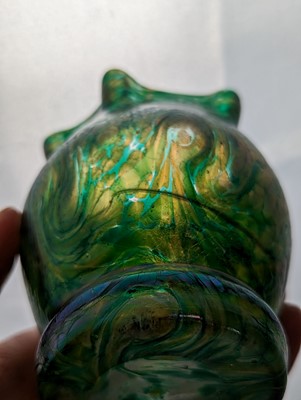 Lot 224 - A group of Bohemian iridescent glass vases
