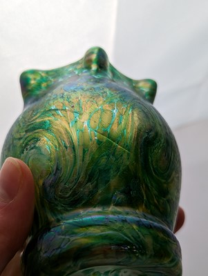Lot 224 - A group of Bohemian iridescent glass vases