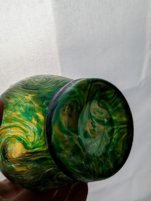 Lot 224 - A group of Bohemian iridescent glass vases