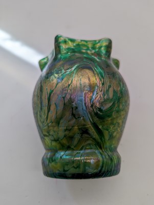 Lot 224 - A group of Bohemian iridescent glass vases