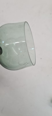Lot 206 - A Stourbridge green glass decanter
