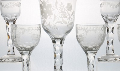 Lot 179 - A group of facet cut drinking glasses