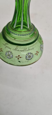 Lot 223 - A collection of Bohemian enamelled glassware