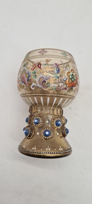 Lot 223 - A collection of Bohemian enamelled glassware