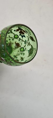 Lot 223 - A collection of Bohemian enamelled glassware