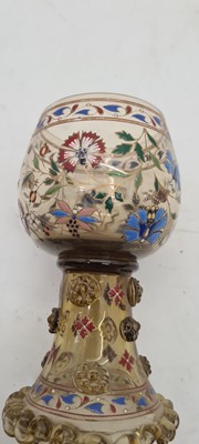 Lot 223 - A collection of Bohemian enamelled glassware