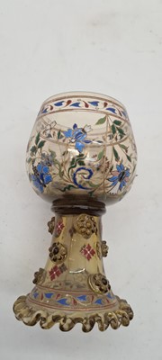 Lot 223 - A collection of Bohemian enamelled glassware