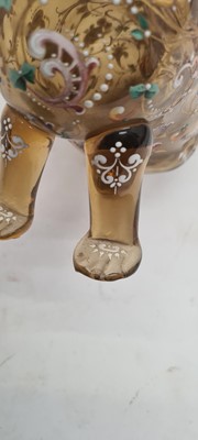 Lot 223 - A collection of Bohemian enamelled glassware