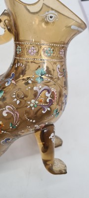 Lot 223 - A collection of Bohemian enamelled glassware