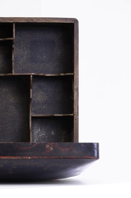 Lot 287 - A Regency japanned and parcel-gilt box