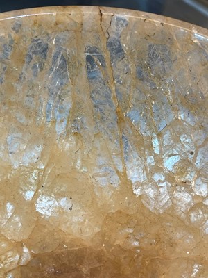 Lot 205 - A fluorspar pedestal dish or tazza