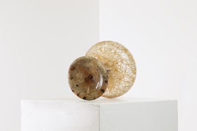 Lot 205 - A fluorspar pedestal dish or tazza