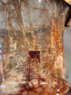 Lot 210 - A pair of George III Derbyshire fluorspar campana vases in the manner of Richard Brown