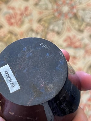 Lot 200 - A Derbyshire Blue John jar and cover