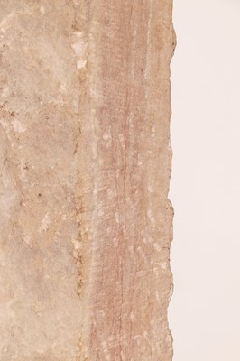 Lot 128 - A Mughal red sandstone pilaster