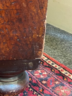 Lot 142 - A teak campaign chest