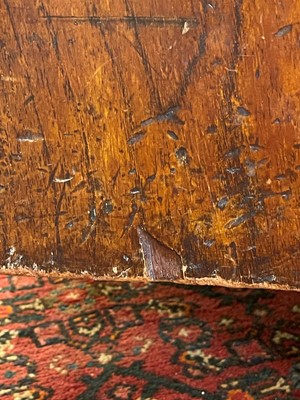 Lot 142 - A teak campaign chest