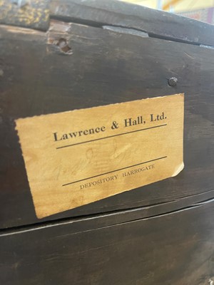 Lot 142 - A teak campaign chest
