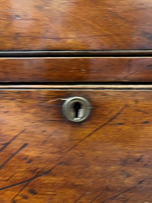 Lot 142 - A teak campaign chest