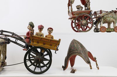 Lot 151 - Two carved and painted wood models