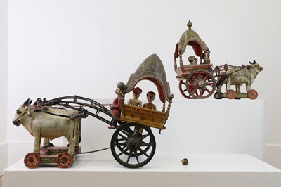 Lot 151 - Two carved and painted wood models