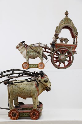Lot 151 - Two carved and painted wood models