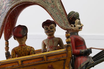 Lot 151 - Two carved and painted wood models