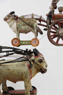 Lot 151 - Two carved and painted wood models