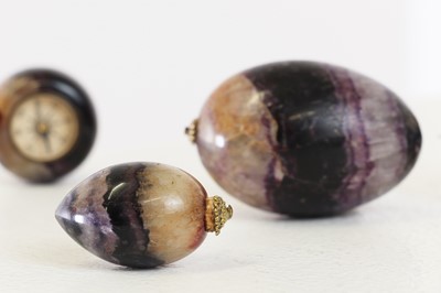 Lot 222 - A small group of Derbyshire Blue John pieces