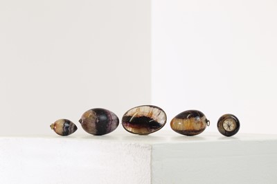 Lot 222 - A small group of Derbyshire Blue John pieces