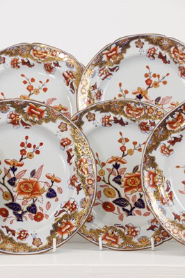 Lot 57 - A set of twelve Regency Spode stone china plates
