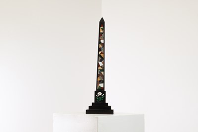 Lot 237 - An Ashford black marble obelisk