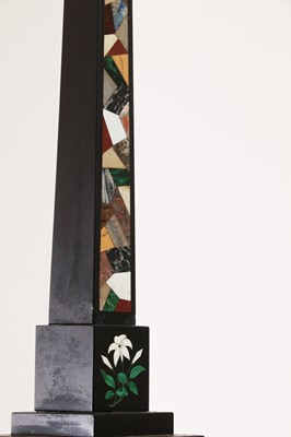 Lot 237 - An Ashford black marble obelisk
