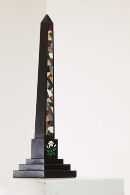 Lot 237 - An Ashford black marble obelisk