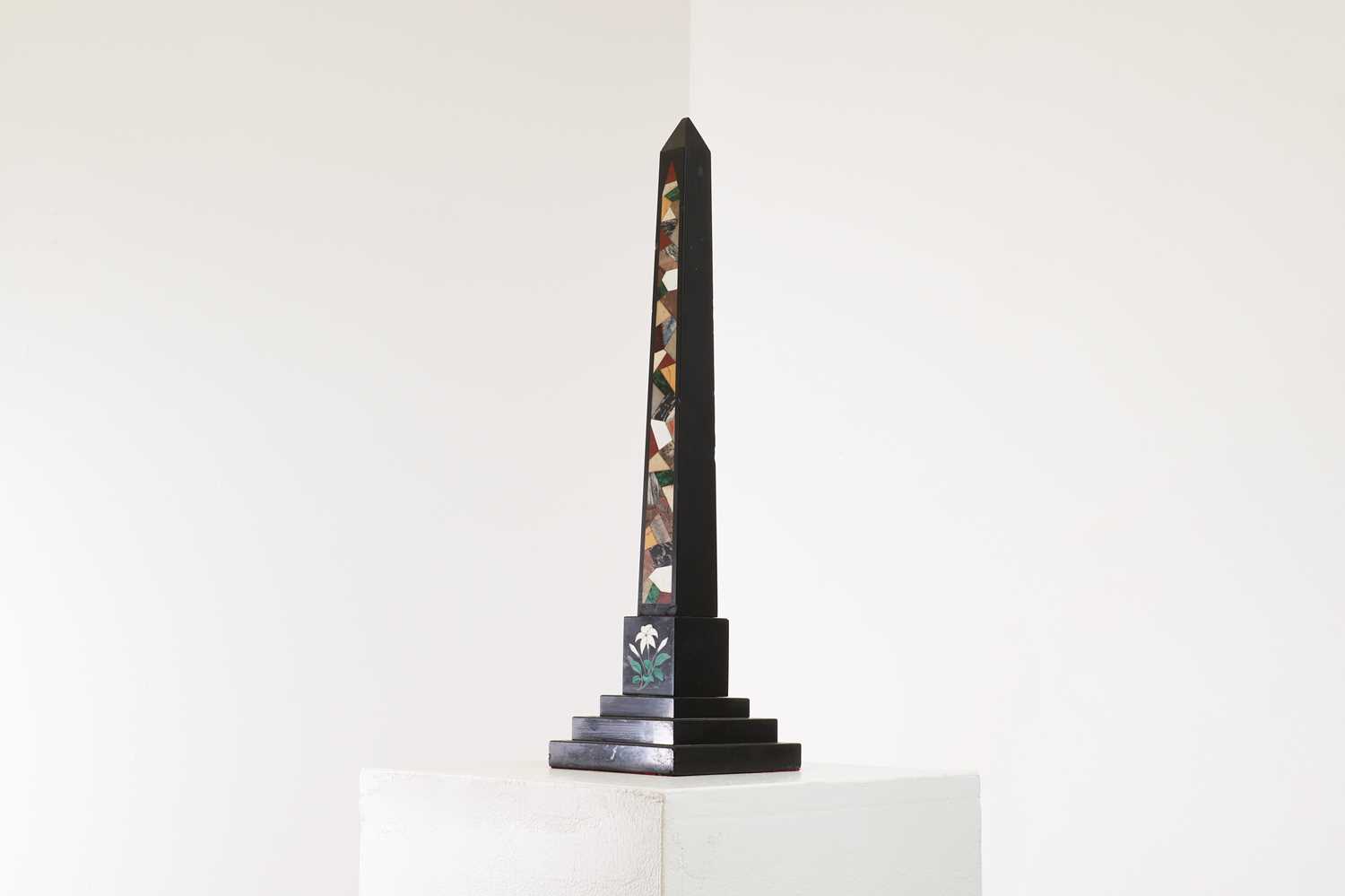Lot 237 - An Ashford black marble obelisk