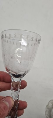 Lot 172 - A group of four facet cut drinking glasses