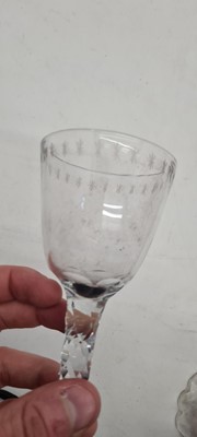 Lot 172 - A group of four facet cut drinking glasses