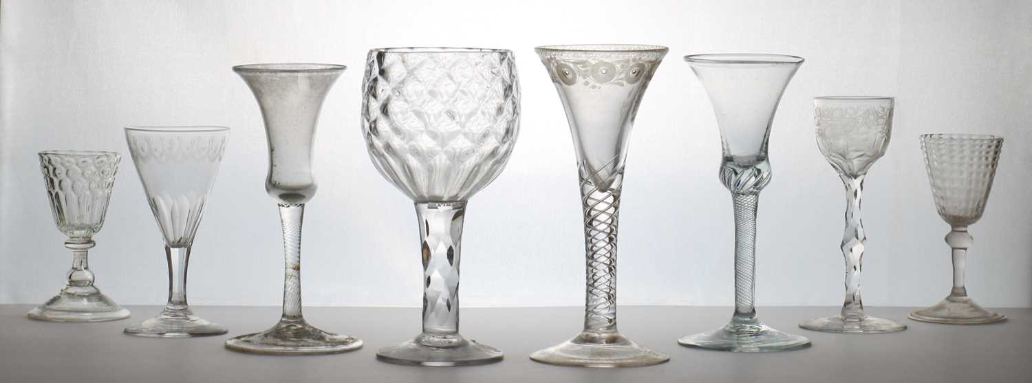 Lot 184 - A group of drinking glasses