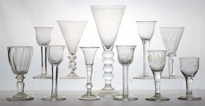 Lot 171 - A group of glass tableware
