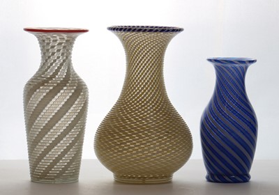 Lot 242 - A group of three French glass vases