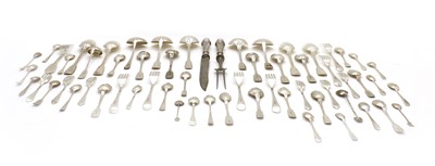 Lot 83 - A collection of silver flatware